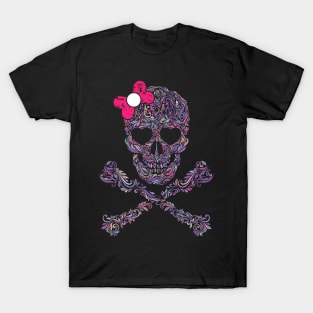 CUTE SKULL PINK BOW T-Shirt